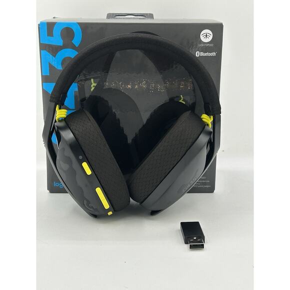 Logitech G435 Wireless Gaming Headset - Black/Neon Yellow - Picture 3 of 7